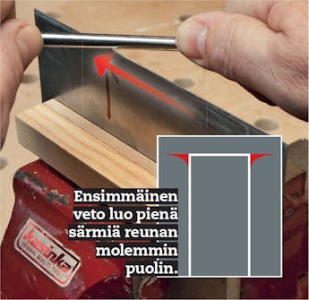 Siklin teroitus teroituspuikolla Siklin teroitus teroituspuikolla